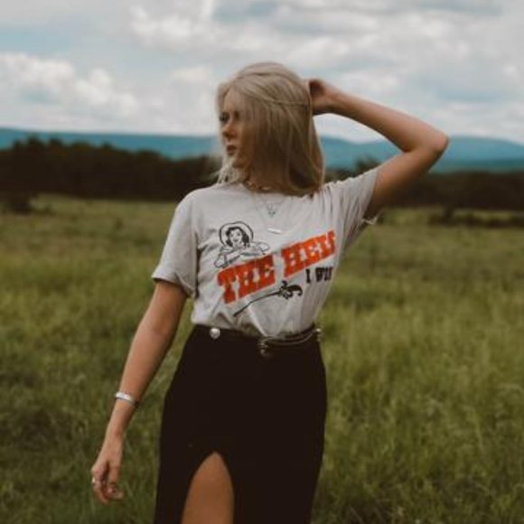 Whiskey Kiss Tops - THE HELL I WON’T Handmade Graphic Tee